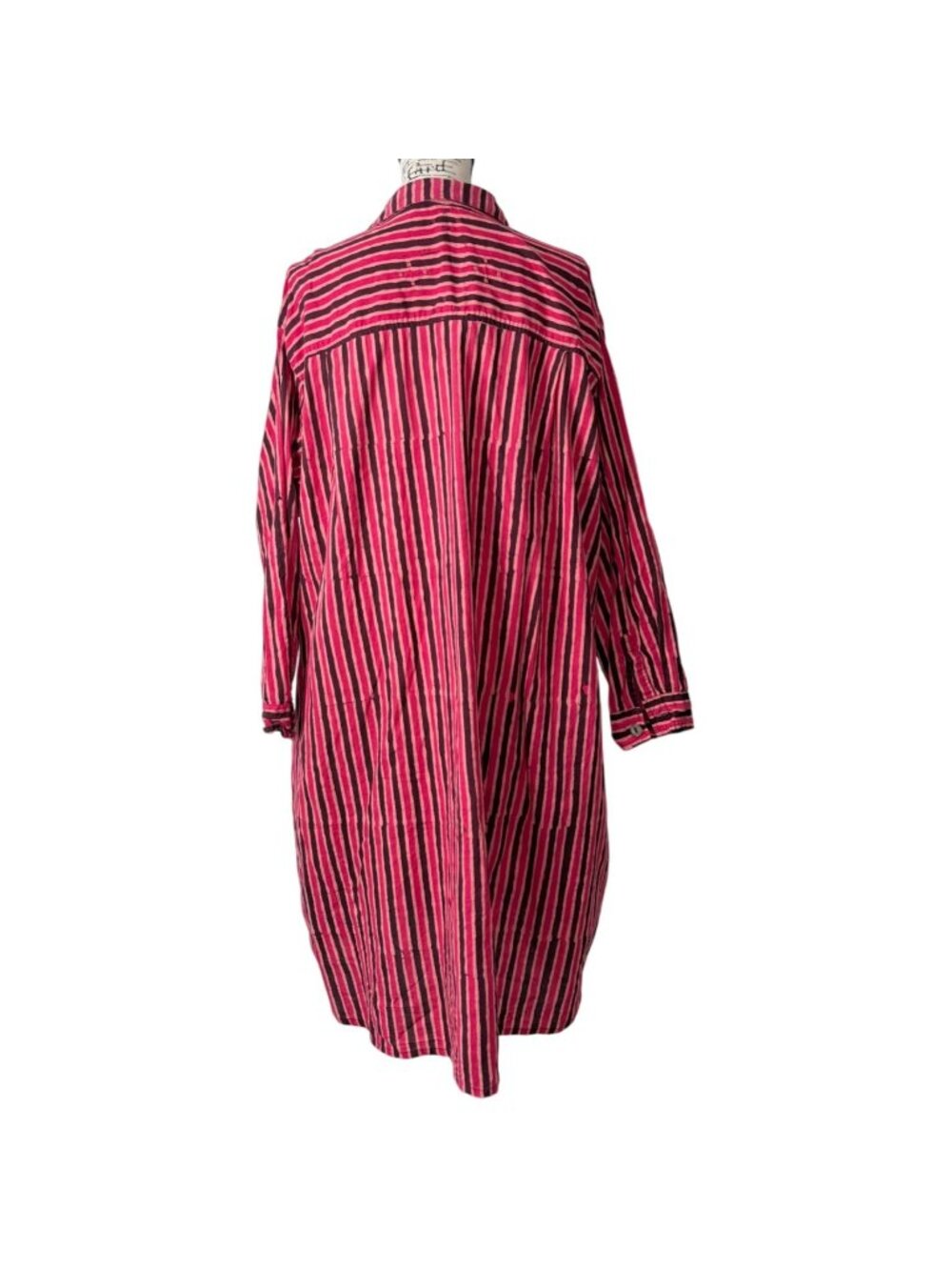 Marketplace Handwork India Set Of 2 Dresses Women 1W / US 18 Button-Up Pink Tan - Picture 7 of 13